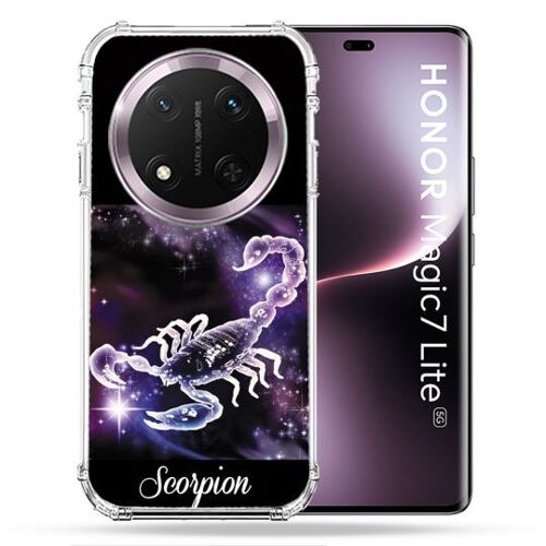 Coque Renforcée Pour Honor Magic 7 Lite 5g Signe Zodiaque 2 Scorpion