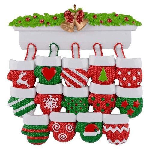Pendentif Sur Le Thème De Noël Résine Artisanat Ornement Suspendu 2021 Noël Décorations De Noël Cadeau Gants De Noël 14