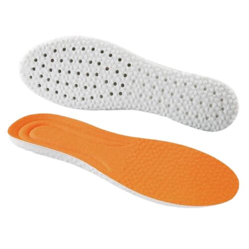 Semelle Universelle Super Élastique Respirante Mince Confortable Absorption Des Chocs Chaussures Semelles Pour Femmes Hommes Orange,35-36