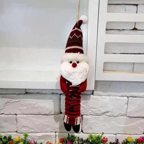 Ornement de poupée de Noël avec pied de printemps belle sapin de Noël pendentif créatif Noël Party Props Décoration vieil homme