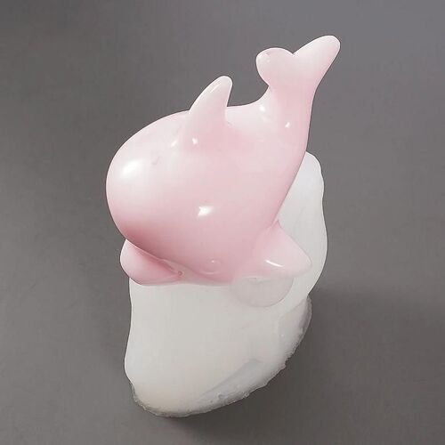 Bougie En Silicone Coulée Die 3d Dolphin Glaçon Ice Cube Pochoir Multifonctionnel Soft Diy Craft Tool Pour Savon Au Chocolat Nouveau