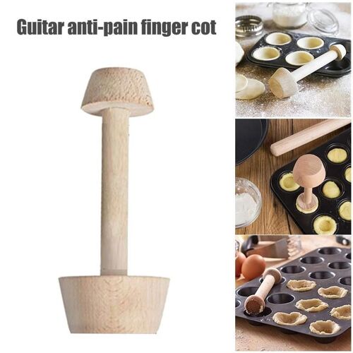 pochoir eggtart en bois Eggtarts double face Tamper outils de pâtisserie DIY Cake Pastry Tools Gadget de cuisson de cuisine