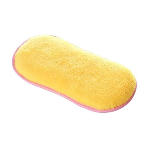 5pcs Éponge de nettoyage double face Éponge de récurage durable Réutilisable Torchon Pot Brosse Maison Cuisine Fournitures De Nettoyage Jaune,5PCS