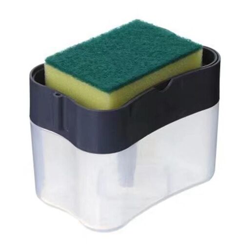 Distributeur de savon liquide bouteille détachable automatique vaisselle liquide Boîte de presse Outil de nettoyage de cuisine pratique Noir