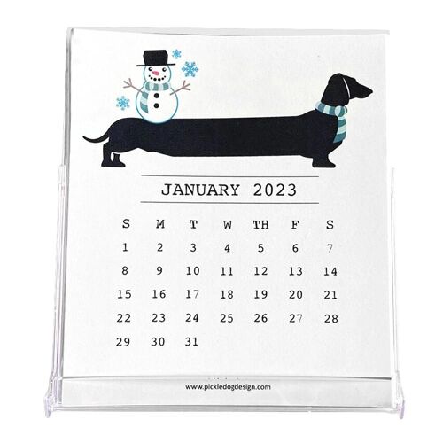 Calendrier des amoureux du teckel Drôle 2023 Calendrier Pour Mur 12 Mois Nouveauté Calendrier Humoristique Cadeau