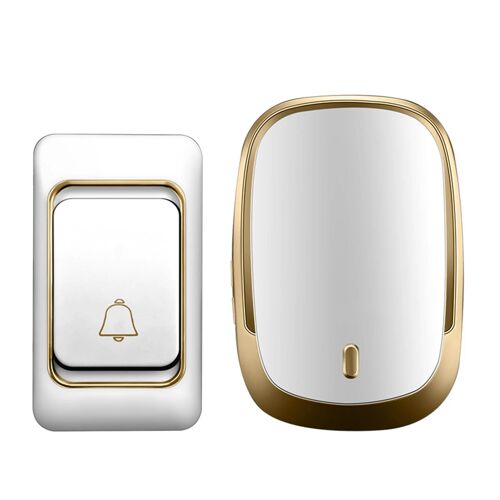 Sonnette sans fil étanche alimenté par batterie 300m portée sonnette de porte domestique numérique intelligente 36 carillons 4 volume Nouveau