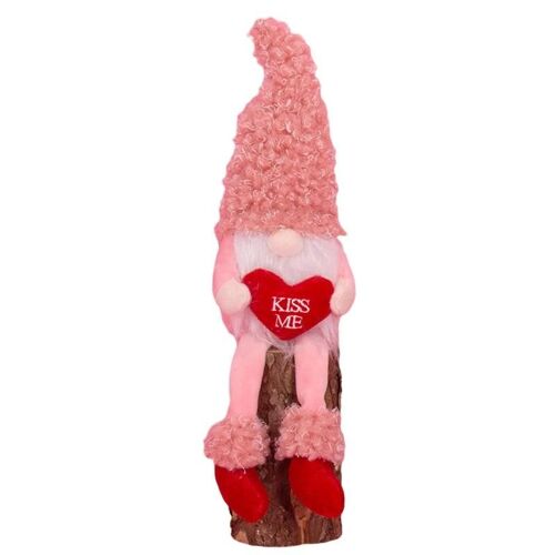 La Saint-Valentin Poupée Sans Visage Long Jambe Gnome En Peluche Tenant Amour Coeur Nain Saisonnier Maison Ornement Cadeau Pour Enfants Filles Mâle