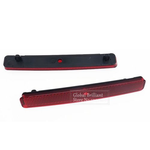 Rouge - 2 Pièces Réflecteur De Pare Chocs Arrière Gauche Et Droit Barres De Feu Arrière Lampe'avertissement De Freinage Et De Stationnement Pour Vw Volkswagen Transporter T5 2003 2011