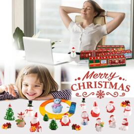 Calendrier De L'Avent 2025 Train Magnétique En Bois - 24 Jours Avec Décorations De Noël, Cadeau Enfant 3 Ans+ - 5