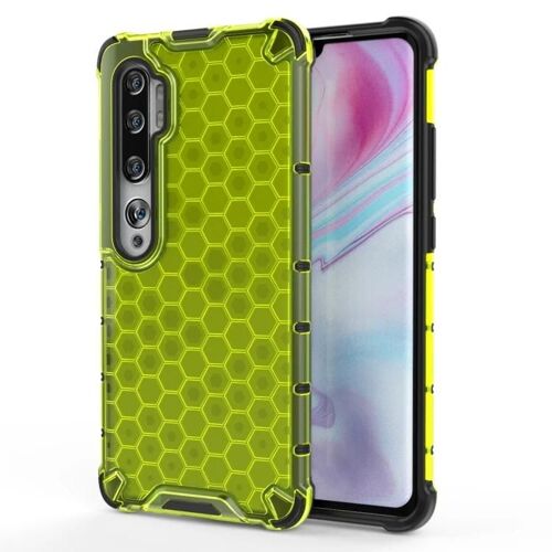 Coque Xiaomi Mi Note 10 - PC en nid d'abeille antichoc + TPU,vert vert