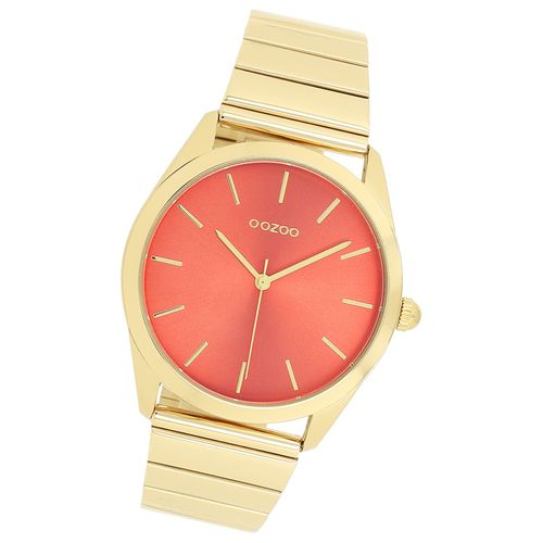 Montre-Bracelet Analogique Dorée À Effet Soleil Pour Homme Et Femme, Bracelet En Métal, Modèle «&nbspoozoo &nbsp». Uoc11518