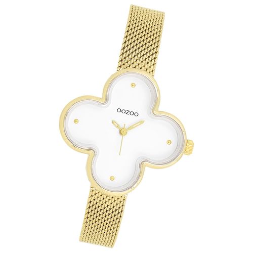 Montre-Bracelet Analogique Dorée Pour Femme, Bracelet En Métal, Modèle «&nbspoozoo &nbsp» Uoc11527