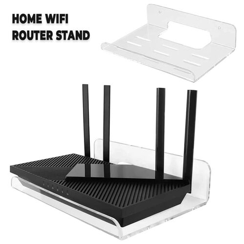 Routeur WiFi étagère murale en acrylique avec dissipateur thermique pour un usage domestique