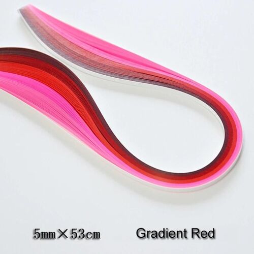 Bandes Quilling Ensemble De Papier Quilling Total 900 Bandes 9 Types Couleurs Dégradées Pour La Salle De Classe À La Maison Boutique Décorations De Mariage Rouge5 Couleurs