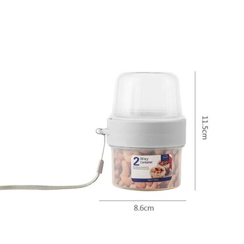 Boîte De Conservation Des Frais Compartiment Scellé À Double Couche Boîte De Rangement Transparente Petit-Déjeuner Tasse Étanche Stockage 150 150ml