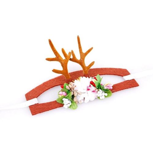 Noël Couvre-Chef D'animal De Compagnie Habillage Cap Amusant Coiffe Amusante Accessoires Pour Chat Chien S,Bois