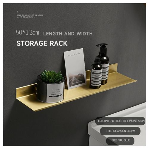 Étagère En Aluminium Plateau Mural Pour Salle De Bainrangement Des Articles De Toilette 30cm