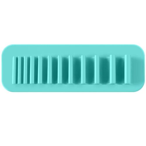 Pinceaux de maquillage pour le séchage Pinceaux de maquillage Pinceaux de maquillage Rangement mural Organisateur de rangement de brosse à dents Bleu