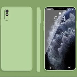 Coque en silicone Xiaomi Redmi 9A - Couverture complète,anti-chute,vert matcha vert matcha