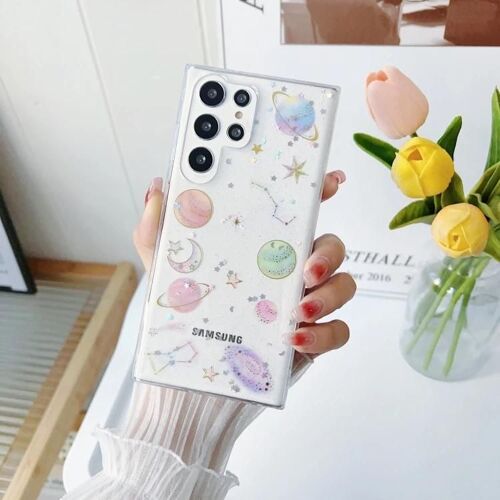 Coque De Téléphone Samsung Galaxy A60 Glitter Epoxy Tpu - Cosmic Star Design