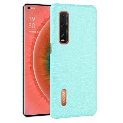 Coque Oppo Find X2 Pro - Texture Crocodile Antichoc,Vert Clair Vert Clair