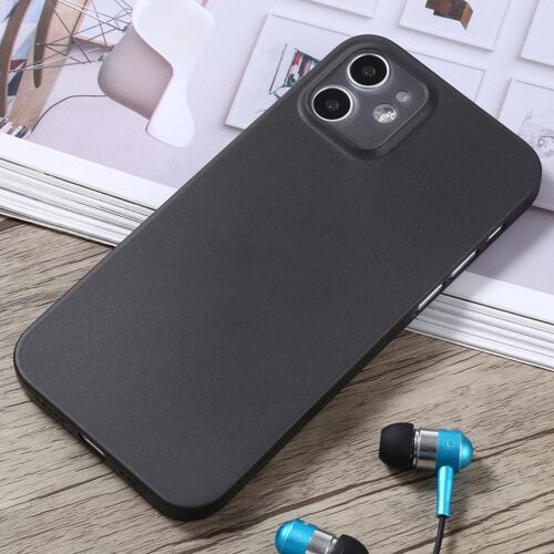Coque de protection pour iPhone 12 - Trou pour appareil photo de précision,Noir,SUNSKY Noir