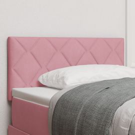 Tête De Lit Vidaxl Design En Blocs De Diamant Rose 100 Cm Velours