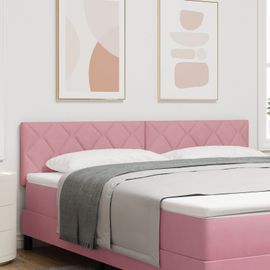 Tête De Lit Vidaxl Design Blocs Diamant Rose 180 Cm Velours