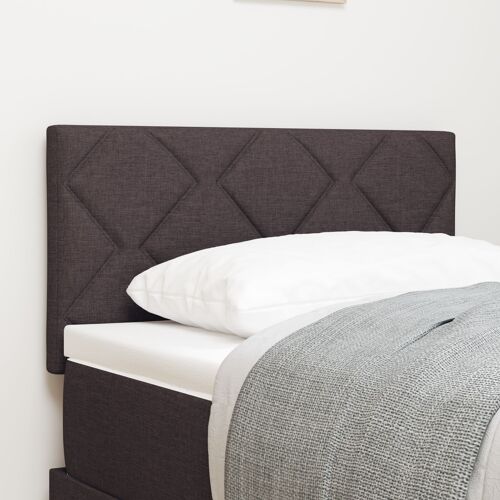 tête de lit vidaXL design blocs de diamant marron foncé 80 cm en tissu