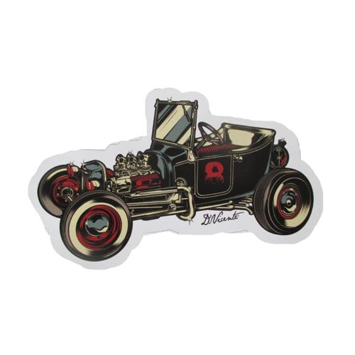Sticker T Bucket Noir Hot Rod 9x6 Cm Autocollant David Vicente