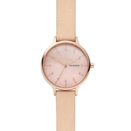 Montre Femme Skagen En Cuir Beige - 34673