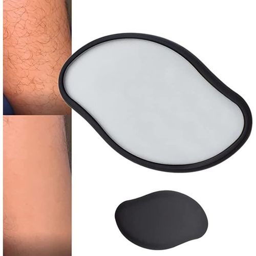 Gomme À Cheveux En Cristal, Pierre Épilatoire Indolore En Cristal Magique, Outil D'épilation En Verre Épilation Physique - Black 