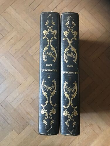 L¿Ingénieux Hidalgo Don Quichotte De La Manche, Miguel De Cervantès Saavedra, Traduit Et Annoté Par Louis Viardot, Vignettes De Tony Johannot [2 Volumes]