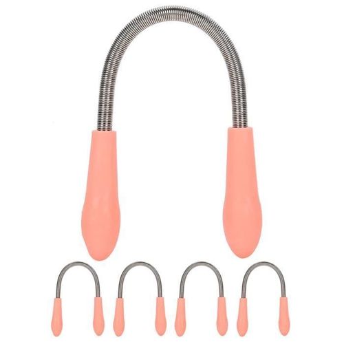 Épilateur De Cheveux Pour Le Visage À Ressort, 5 Pièces Épilateur Pour Le Visage Printemps Pour Les Femmes, Lèvre Supérieure 