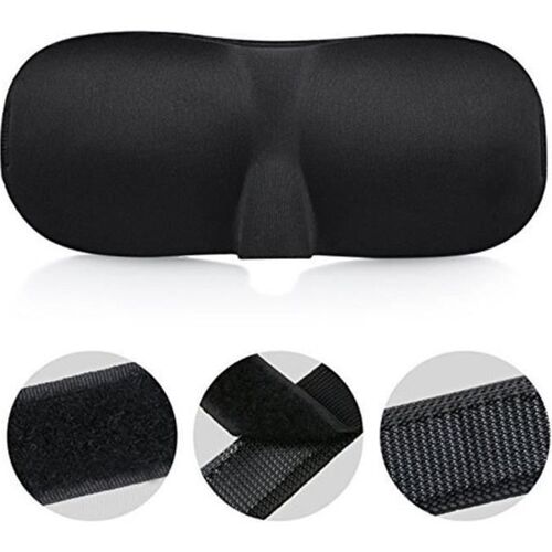 Masque De Sommeil,Noir,3d Masque De Nuit En Mousse Douce Masque Pour Homme Femme Enfant 