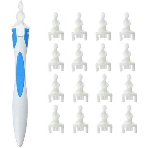 Nettoyant Pour Les Oreilles Ensemble D'outils De Cuillère D'oreille En Silicone 16 Pièces Soin Soft Spiral For Ears Care Outils[121]