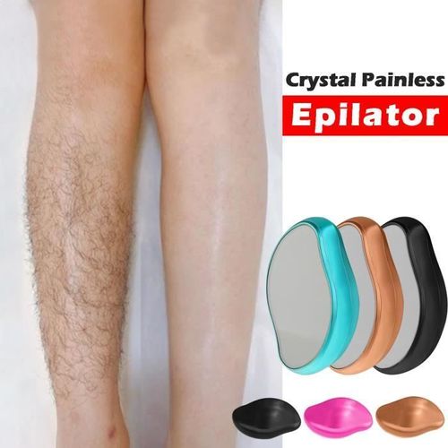 Gomme À Épiler En Cristal Réutilisable Sans Douleur Facile À Nettoyer À La Maison 