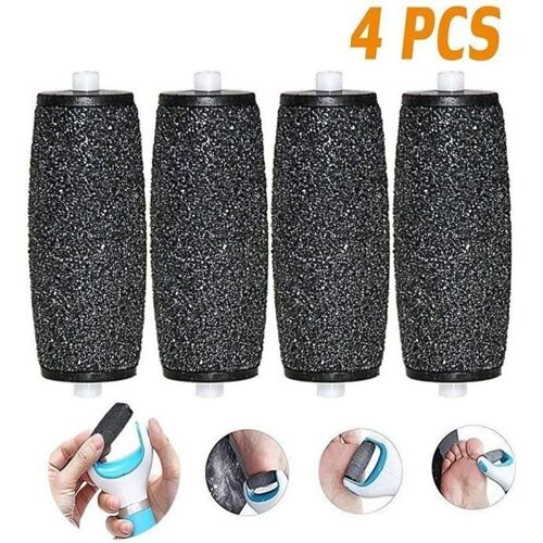 [Lot De 4] Extra Rugueux Rouleaux De Remplacement Pour Scholl Velvet Smooth Râpe Electrique Rouleaux De Rechange Pour Scholl Velv 