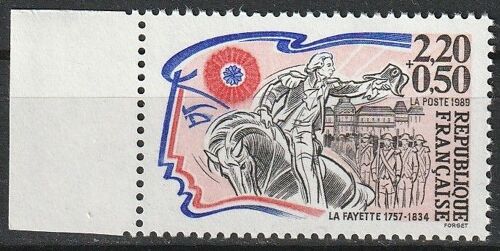 Personnages Célèbres, La Révolution Française. La Fayette 1989 Timbre Neuf** Avec Bord De Feuille N° 2567