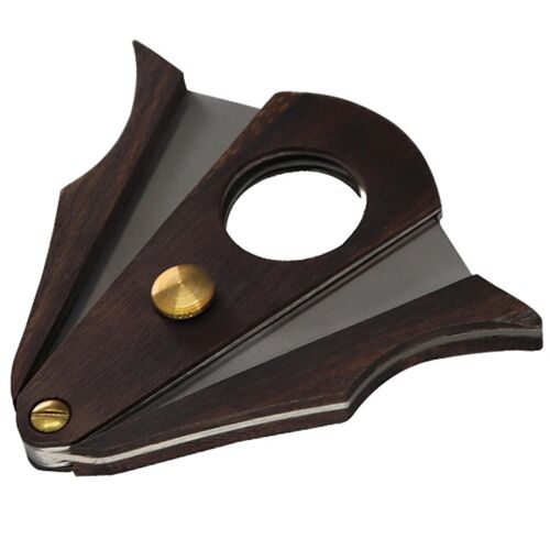 Coupe-Cigare Guillotine À Double Lame - Manche En Bois,Outil De Coupe Tranchant