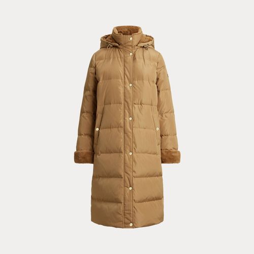 Doudoune À Capuche Avec Fausse Fourrure