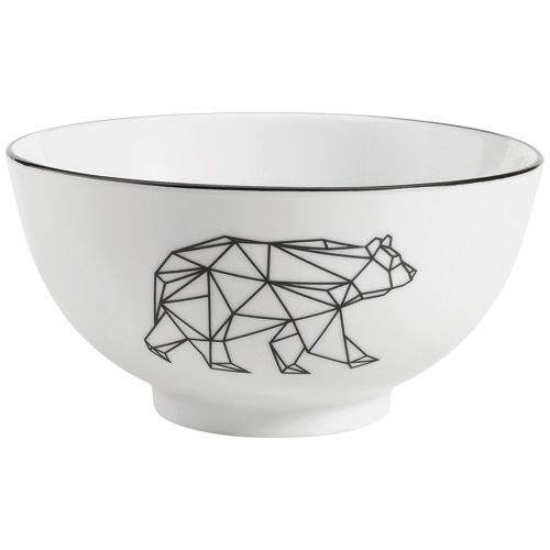 Origami Ours Bol Dejeuner Porceleine Diam.15cm