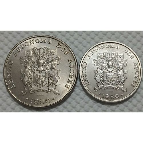 25 Escudo Et 100 Escudo Acores Autonomie Régionale Des Acores 1980