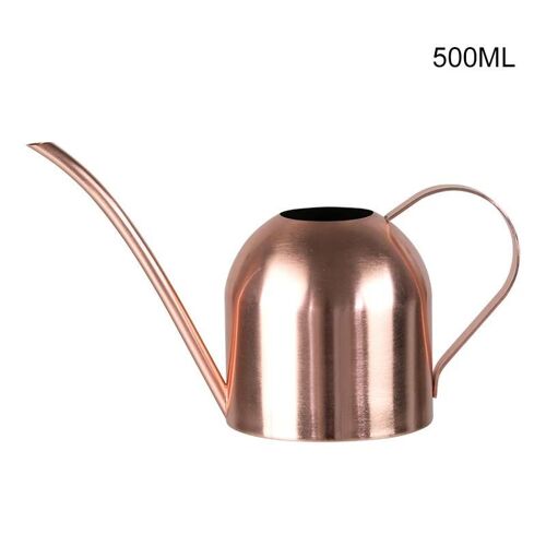 500ml Grande Capacité Rétro Doré En Acier Inoxydable Longue-Bouche Pour Plantes En Pot Intérieures Et Extérieures 500ml,Rouge