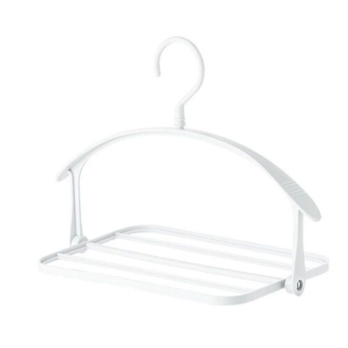 Porte-vêtements pliant réversible support tridimensionnel design ménager blanc