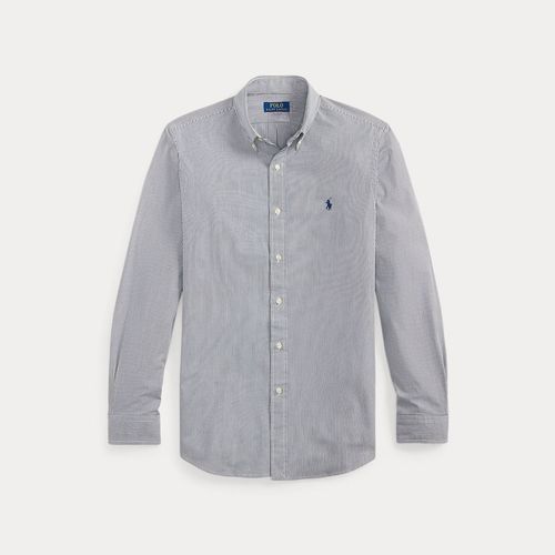Chemise Rayée Slim Fit Popeline Stretch