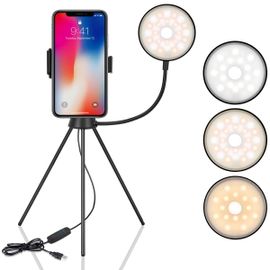 Ring Light LED Dimmable Avec Support Téléphone Pour Selfies Et Vidéos YONIS