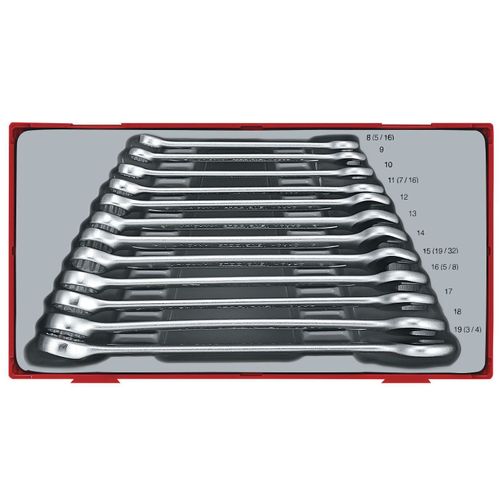 Jeu de clés mixtes TT1 tray 8-19mm 12 pièces Teng Tools TT1236