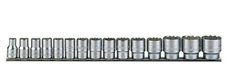 Jeu de douilles sur rail 1/2 15 pcs Teng Tools M1215MM