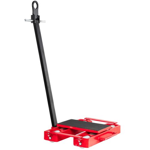 Timon rouleur 12 t 8 galets en acier plateau rotatif avec poignée MW Tools TRA12